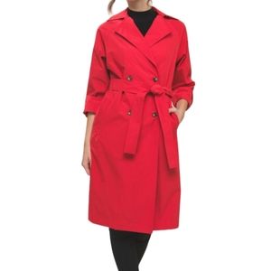 Lightweight Red Trench Coat NWT - (#0023)